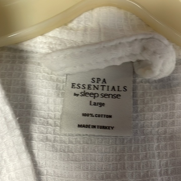 Spa Essentials Sleep sense white cotton waffle weave robe - Picture 2 of 6